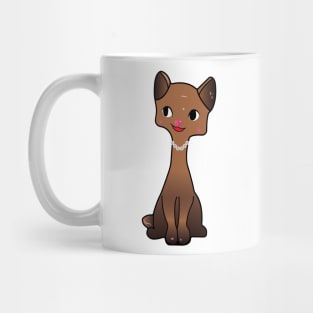 Brown Siamese Kitsch Cat Mug